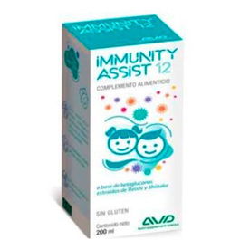 AVD REFORM Immunity Assist 12 Jarabe para Niños a partir de 3 años, 200ml, con Betaglucanos y Propóleo, Refuerza Defensas y Vías Respiratorias