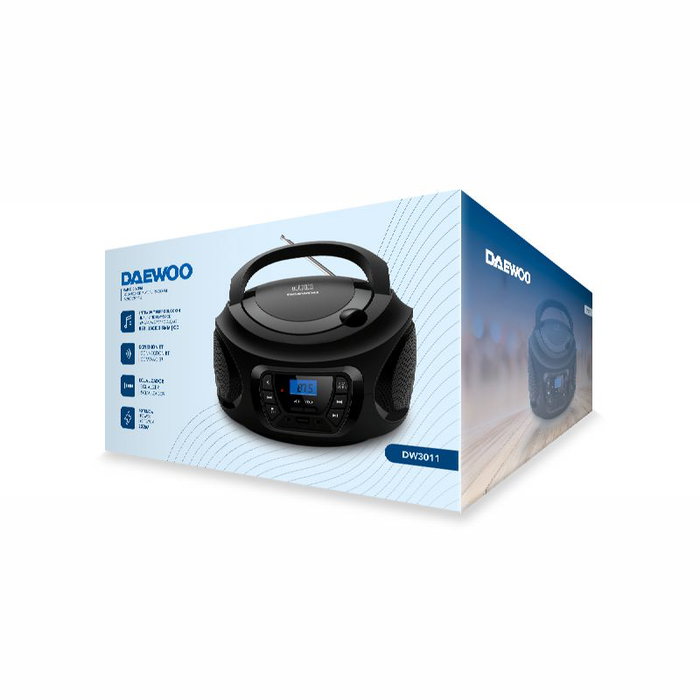 Daewoo Radio CD con Bluetooth, USB y Ecualizador - Reproductor de Música