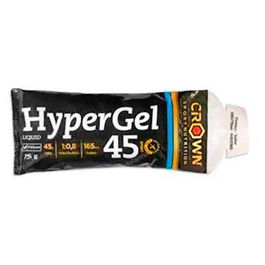 CROWN SPORT NUTRITION Hypergel 45 / 1 X 75 Neutro Gel Energético Alto en Carbohidratos Certificado Informed-Sport Vegano