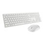Dell KM5221W Kit Teclado y Ratón Inalámbrico 2.4 GHz Blanco - Teclado QWERTY Español, Ratón 4000 ppp, Cifrado AES-128, Compatible Windows/Mac/Linux/Android