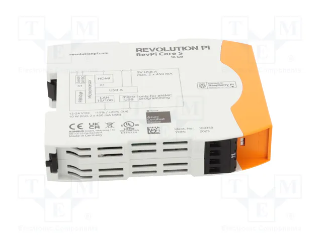KUNBUS RevPi Core S 16GB Controlador Programable PLC IP20 KUNBUS RevPi Core S 16GB Controlador Programable PLC IP20