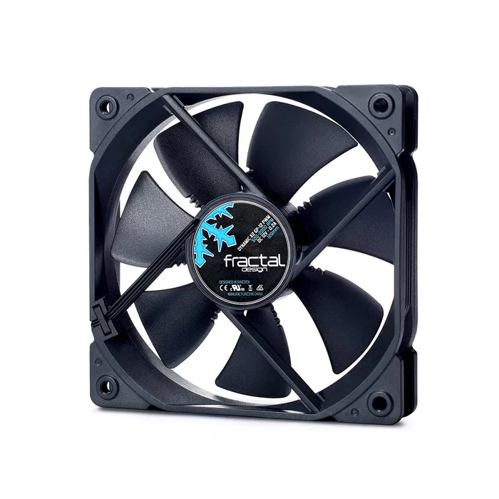 Fractal Design Dynamic X2 GP-12 PWM - Ventilador para Caja PC 120mm Negro - 500-2000 RPM, 87.6 CFM, 2.3 mmH2O, 32.2 dB - 1 Unidad