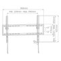 Holmios Soporte de TV con sistema antirrobo 43''-90'' Negro