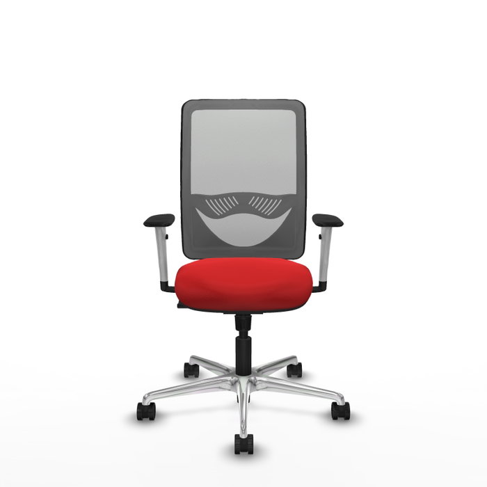PIQUERAS Y CRESPO Silla de oficina Zulema con mecanismo Sincro Rojo y Gris PIQUERAS Y CRESPO Silla de oficina Zulema con mecanismo Sincro Rojo y Gris