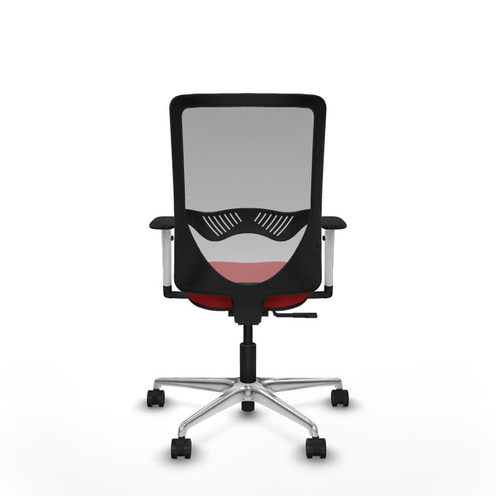 PIQUERAS Y CRESPO Silla de oficina Zulema con mecanismo Sincro Rojo y Gris PIQUERAS Y CRESPO Silla de oficina Zulema con mecanismo Sincro Rojo y Gris
