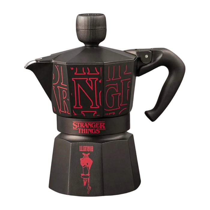 Bialetti Moka Express Stranger Things 3 tazas Negra/Roja
