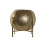 DKD Home Decor Portavelas de Metal y Cristal Dorado 29x29x26,5 cm