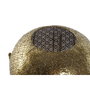DKD Home Decor Portavelas de Metal y Cristal Dorado 29x29x26,5 cm