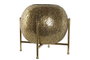 DKD Home Decor Portavela Oriental Dorado Metal y Cristal 29 x 29 x 26.5 cm