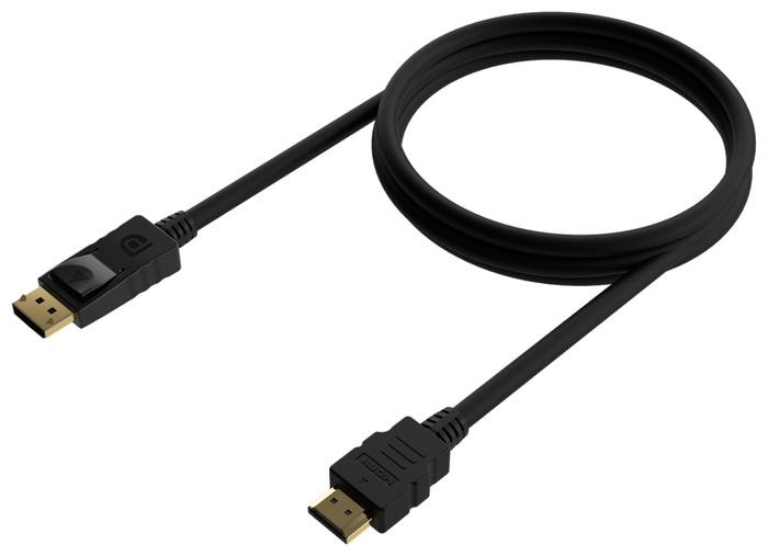 Aisens Cable Conversor DisplayPort a HDMI 0,5m Negro A125-0550