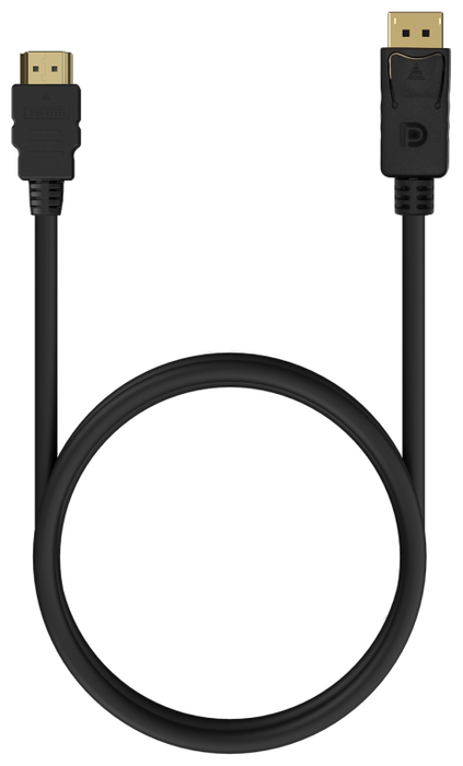 Aisens Cable Conversor DisplayPort a HDMI 0,5m Negro A125-0550