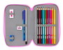 Plumier Doble My Little Pony Magic Rosa Turquesa 12.5 x 19.5 x 4 cm 28 piezas