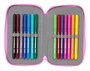 Plumier Doble My Little Pony Magic Rosa Turquesa 12.5 x 19.5 x 4 cm 28 piezas