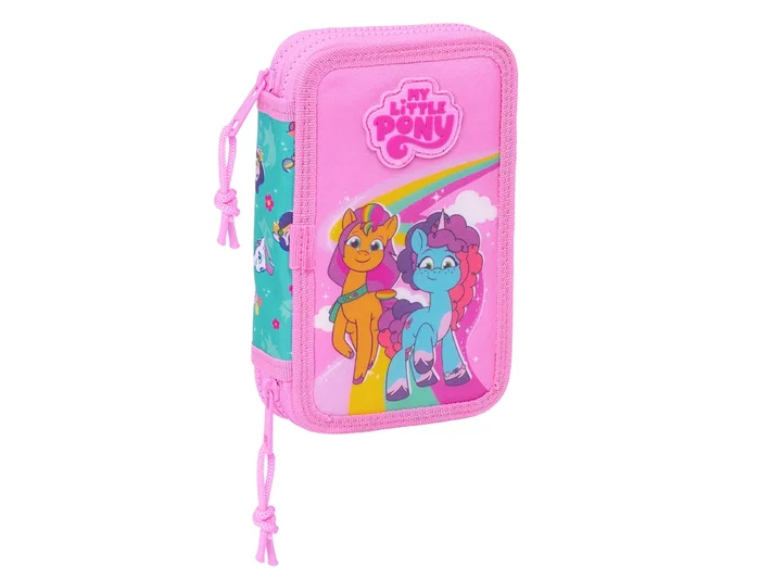 Safta Plumier Escolar Doble Pequeño My Little Pony Magic de 28 piezas Safta Plumier Escolar Doble Pequeño My Little Pony Magic de 28 piezas