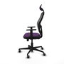 PIQUERAS Y CRESPO Silla de oficina Jorquera Morado y Negro con mecanismo Sincro/Traslack