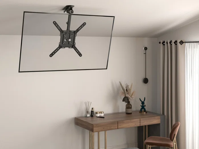 Equip Soporte de techo para pantalla 23-55 pulgadas, 20kg, VESA 400x400, plegable y ajustable Equip Soporte de techo para pantalla 23-55 pulgadas, 20kg, VESA 400x400, plegable y ajustable