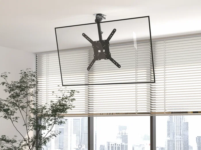 Equip Soporte de techo para pantalla 23-55 pulgadas, 20kg, VESA 400x400, plegable y ajustable Equip Soporte de techo para pantalla 23-55 pulgadas, 20kg, VESA 400x400, plegable y ajustable