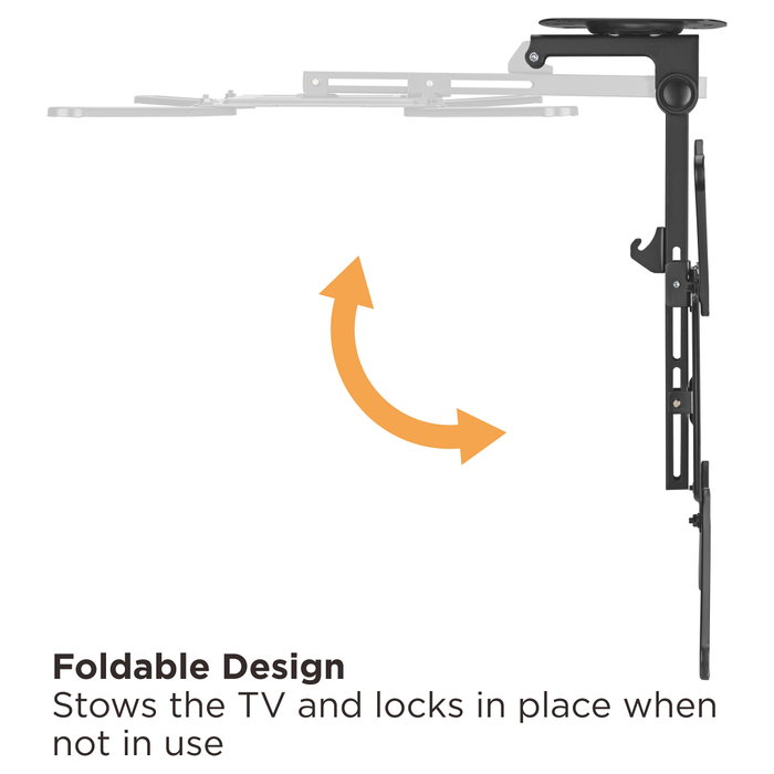 Equip Soporte de techo para pantalla 23-55 pulgadas, 20kg, VESA 400x400, plegable y ajustable