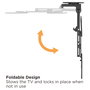Equip Soporte de techo para pantalla 23-55 pulgadas, 20kg, VESA 400x400, plegable y ajustable