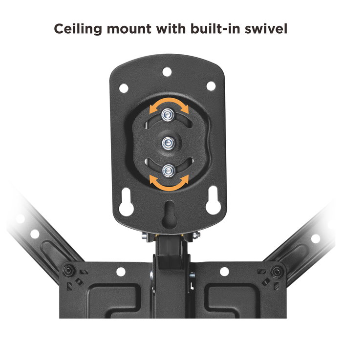 Equip Soporte de techo para pantalla 23-55 pulgadas, 20kg, VESA 400x400, plegable y ajustable
