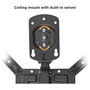 Equip Soporte de techo para pantalla 23-55 pulgadas, 20kg, VESA 400x400, plegable y ajustable