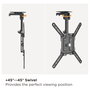 Equip Soporte de techo para pantalla 23-55 pulgadas, 20kg, VESA 400x400, plegable y ajustable