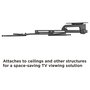 Equip Soporte de techo para pantalla 23-55 pulgadas, 20kg, VESA 400x400, plegable y ajustable