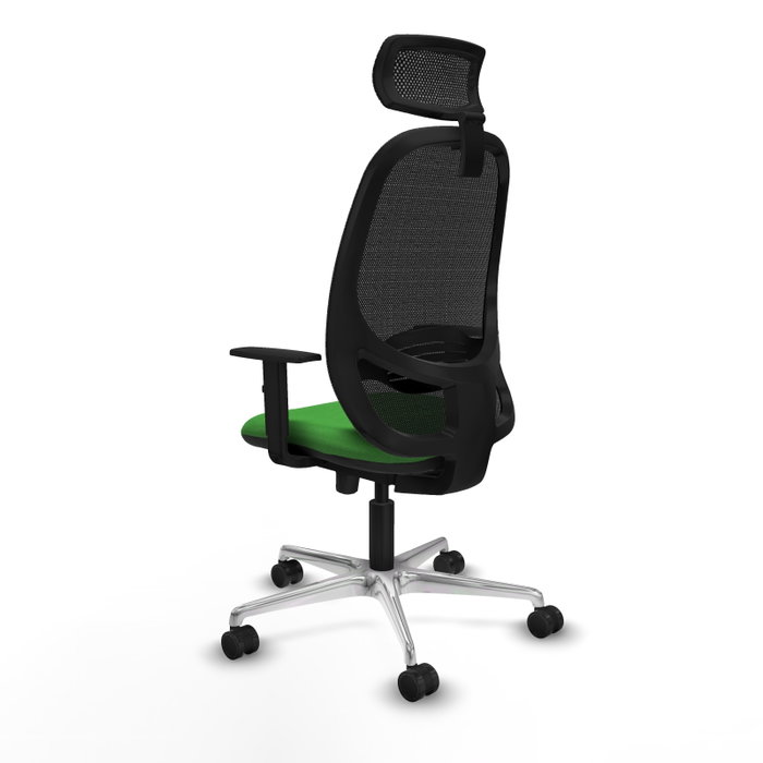 PIQUERAS Y CRESPO Silla de oficina Cilanco con mecanismo Sincro/Traslack Verde