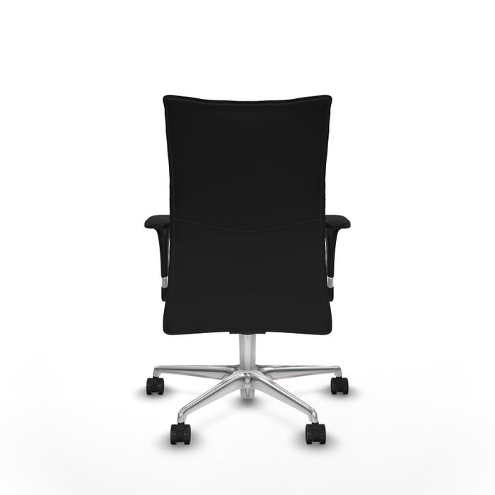 PIQUERAS Y CRESPO Silla Albacete Confidente Negro con Mecanismo Sincro y Base de Aluminio PIQUERAS Y CRESPO Silla Albacete Confidente Negro con Mecanismo Sincro y Base de Aluminio