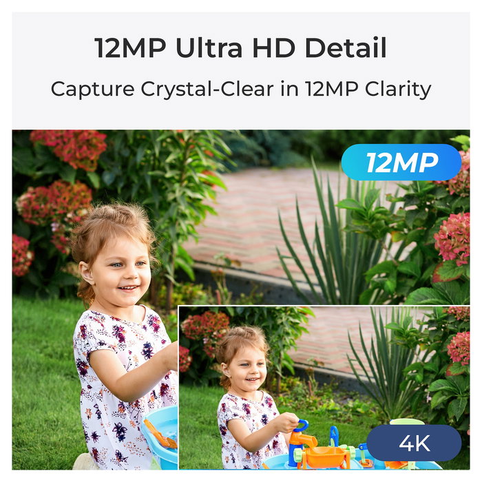 Reolink P344 Cámara de Seguridad IP PoE Interior/Exterior 12MP Visión Nocturna 30m