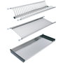 HERRAJES ALK Escurreplatos de Acero Inoxidable para Módulo de Armario de 800 mm, Modelo Eire, Acabado Brillo Inoxidable