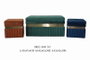 DKD Home Decor Set de 3 Descalzadoras de Terciopelo Verde, Naranja, Azul y Dorado