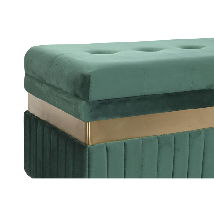 DKD Home Decor Set de 3 Descalzadoras de Terciopelo Verde, Naranja, Azul y Dorado DKD Home Decor Set de 3 Descalzadoras de Terciopelo Verde, Naranja, Azul y Dorado