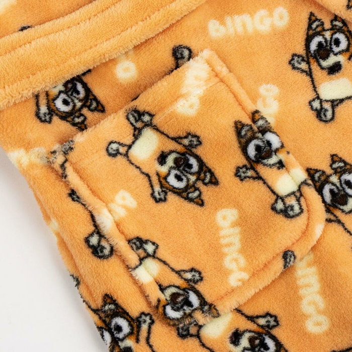 Cerdá Batín Coral Fleece Aplicaciones Bluey 3 Años Naranja