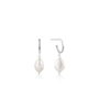 Ania Haie Pendientes Pearl of Wisdom en Plata de Ley y Gris