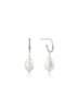 Ania Haie Pendientes Pearl of Wisdom en Plata de Ley y Gris