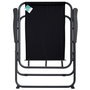 Outfit Silla Plegable Negra con Reposabrazos - Estructura Metal 18mm, Tela Oxford 250 g/m², Soporta 110 kg