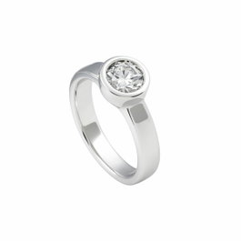 Diamonfire Anillo de Plata de Ley con Circonita Talla 17 Gris