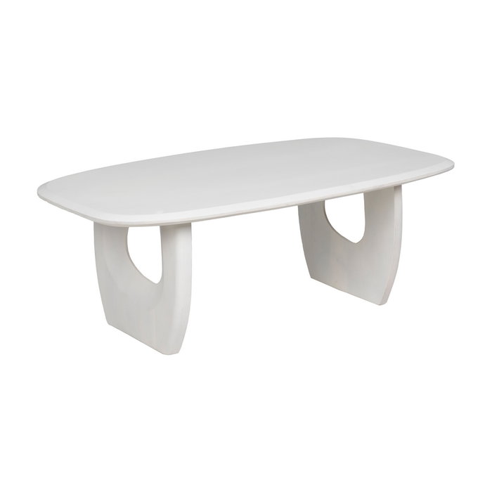 Mesa Centro Blanco Rozado 130 X 70 X 46 cm