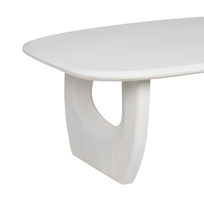 Mesa Centro Blanco Rozado 130 X 70 X 46 cm