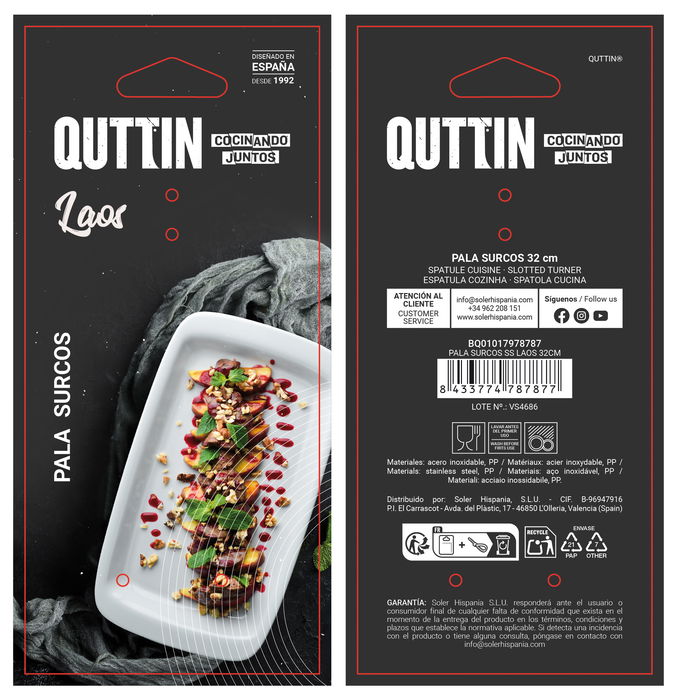 Inde Pala Surcos Ss Laos, Herramienta de Jardinería con Lámina de 32 cm de Largo (32 x 8 x 4 cm) (24 Unidades) Inde Pala Surcos Ss Laos, Herramienta de Jardinería con Lámina de 32 cm de Largo (32 x 8 x 4 cm) (24 Unidades)