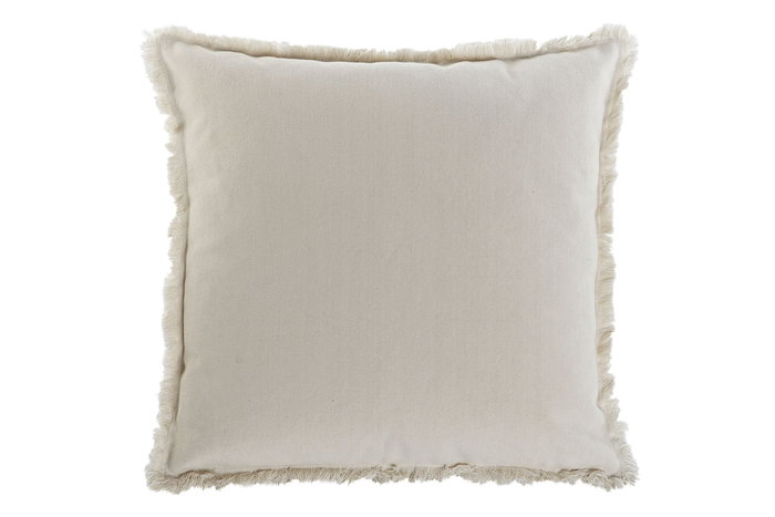 DKD Home Decor Cojín Atlántico Crudo Azul 10 x 45 x 45 cm (2 Unidades) Algodón Poliéster