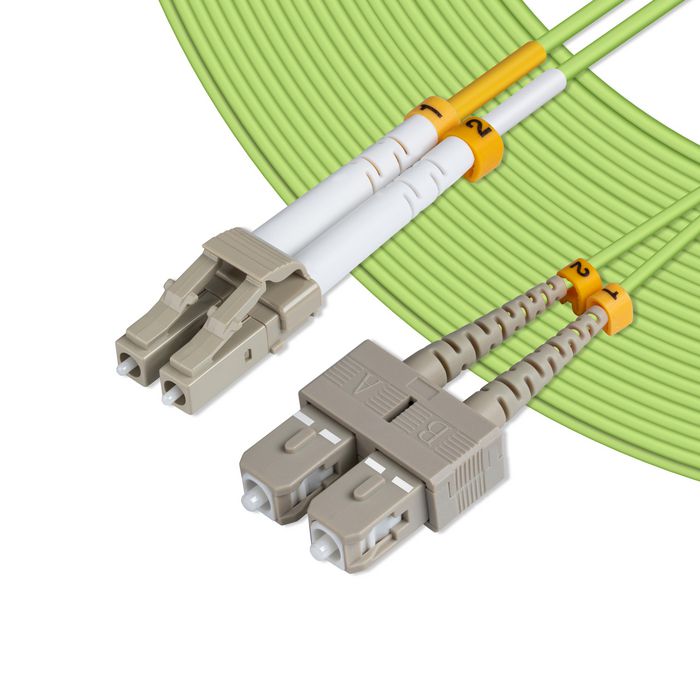 MicroConnect Cable de Fibra Óptica LC-SC OM5 Multimodo Dúplex Verde Lima 5m MicroConnect Cable de Fibra Óptica LC-SC OM5 Multimodo Dúplex Verde Lima 5m