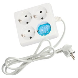 GSC Evolution Base múltiple Serie Estándar cuadrada 4T 3x1.5mm 1,5M Blanco
