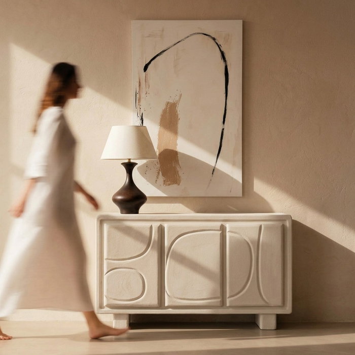 Aparador Blanco Dm 120 X 38 X 70 cm