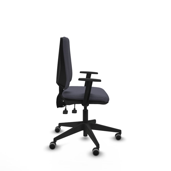 PIQUERAS Y CRESPO Silla de oficina Elche con mecanismo Asincro, Gris oscuro