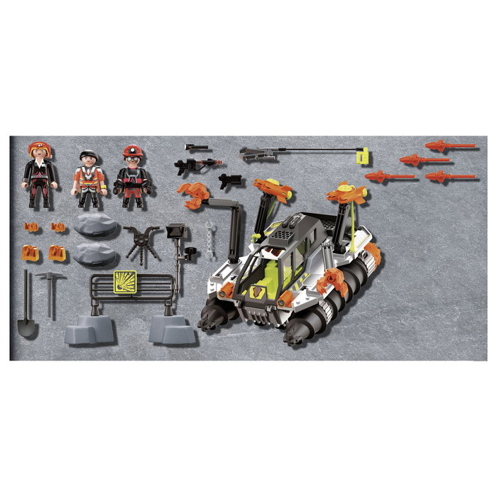 Playmobil Dino Rise Comet Corp. Taladro de Demolición con 3 Figuras