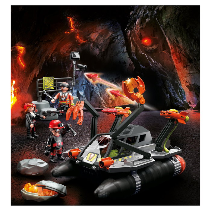 Playmobil Dino Rise Comet Corp. Taladro de Demolición con 3 Figuras