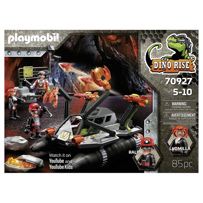Playmobil Dino Rise Comet Corp. Taladro de Demolición con 3 Figuras