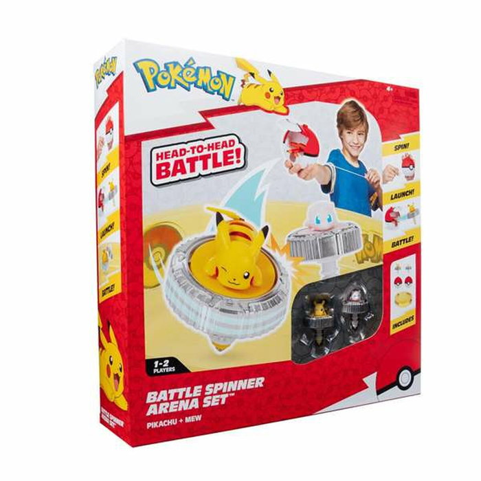 Jazwares Pokemon Set Battle Spinner Arena con 2 peonzas lanzadoras